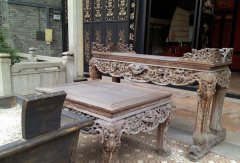 古典中式实木餐桌餐椅子图片